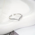 Natural Style Elegant V-Ring – Simple Open Ring for Casual & Vacation Wear